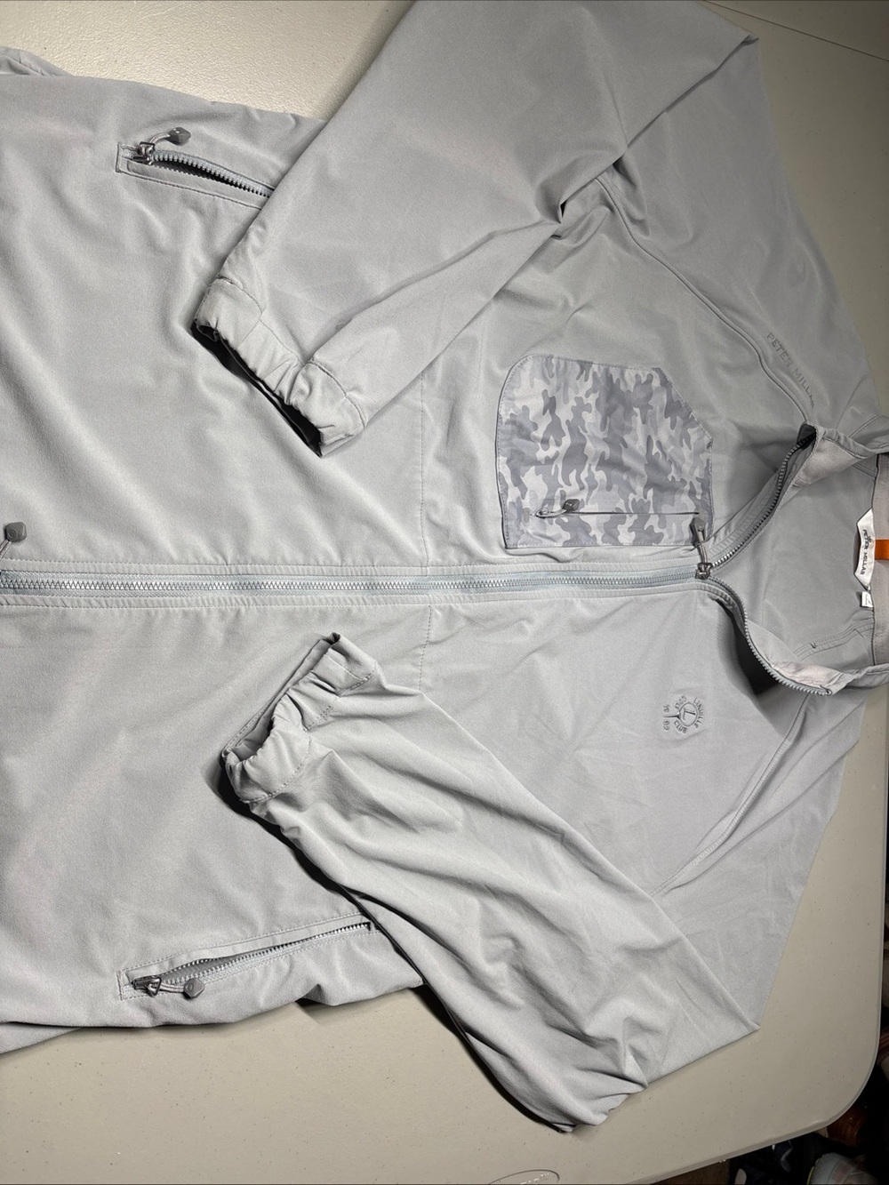 Peter Millar Flex Adapt Jacket Stretch Performance Golf Outdoor Casual Gray XL